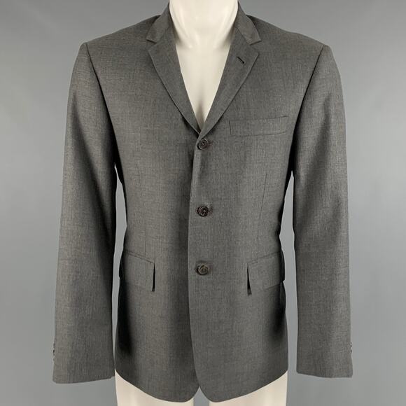 THOM BROWNE Size 40 Grey Tweed 3 button Sport Coat - Picture 1 of 7